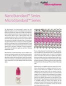 Highly uniform polymer particle size standards, with traceable mean diameters