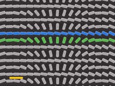 Ultrathin, flat lens resolves chirality and color
