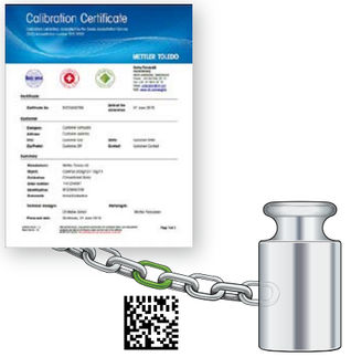 Secure Traceability in Balance Testing with Verified Weight Identification