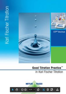 Karl Fischer Titration &ndash; a Moisture Determination Method Specific for Water