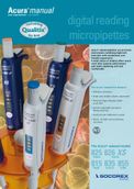 Micropipette Acura<sup></sup> Manual – User-Friendly Ergonomics and Superior Performance