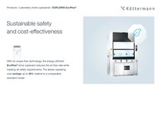 EcoPlus fume cupboard: Intelligent fume cupboard technology for cost-saving, sustainable operation
