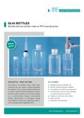 High purity bottles made of PFA fluoropolymer with GL45 thread