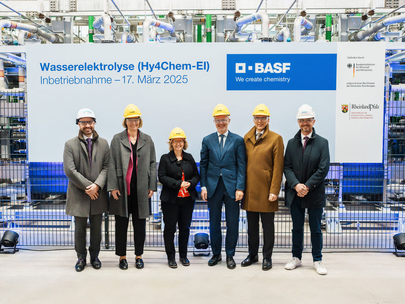 BASF commissions 54-megawatt water electrolyzer - Direct integration of the technology into a chemical production environment is a world first