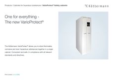 All-in-One: Store hazardous substances together for the first time in the Köttermann safety cabinet