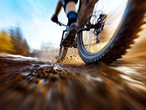 How much microplastic is generated during mountain biking?