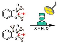 New atom-swapping method applied to complex organic structures