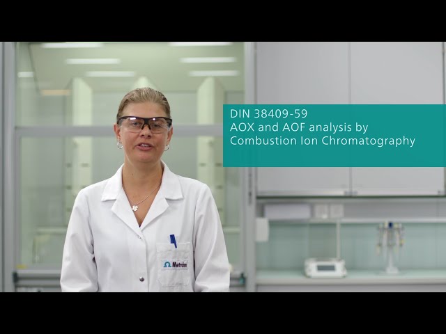 Precisely analyze halogens and sulphur in combustible materials