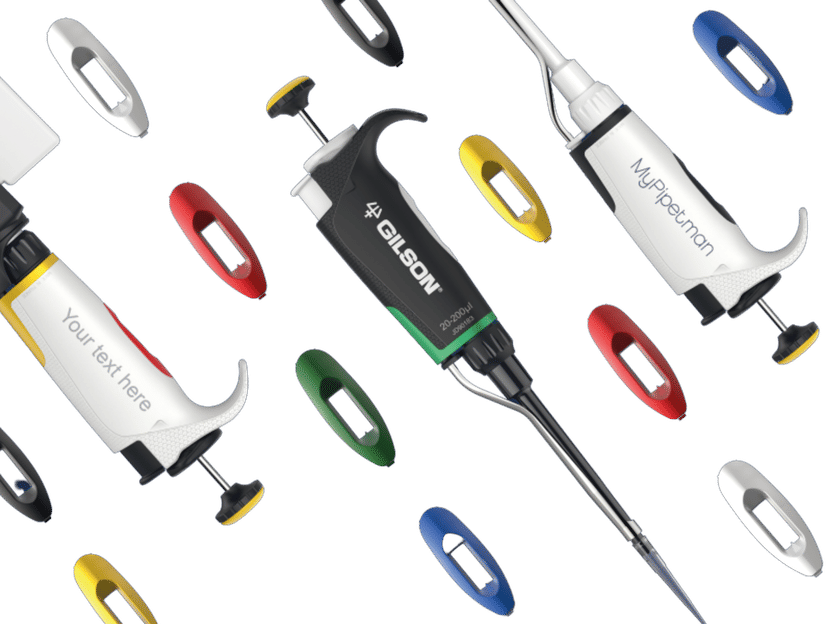 Grab the Gilson pipettes with your name and favorite colors!