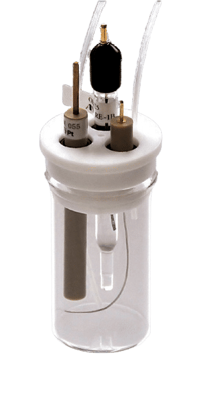 Replace many sensing elements with our versatile voltammetry cell for precise measurement results