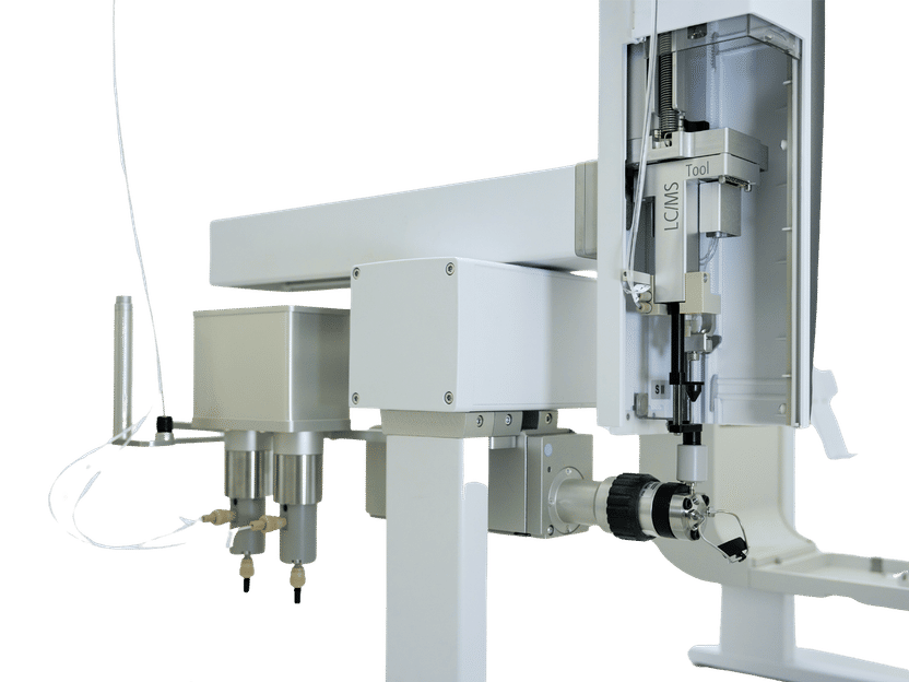 Automated sample preparation - just-in-time - connected to LC/MS, GC/MS or offline