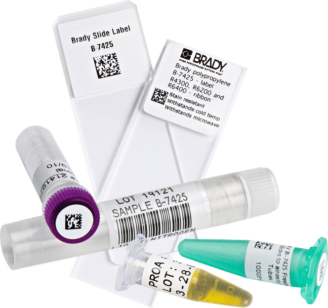 Laboratory identification color & b/w, RFID systems, mobile and stationary printers, lockout tagout